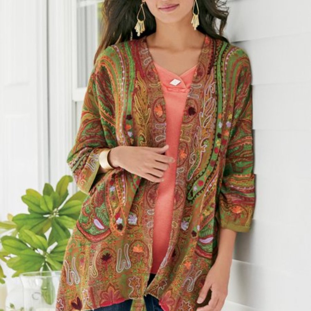 Soft surroundings  jacket Oasis Topper